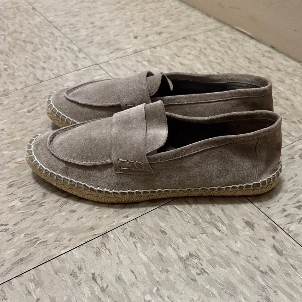 Vince Women’s Suede Loafers - Gray - Picture 2 of 4
